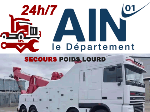 Dépannage poids lourd dans l'Ain (01)