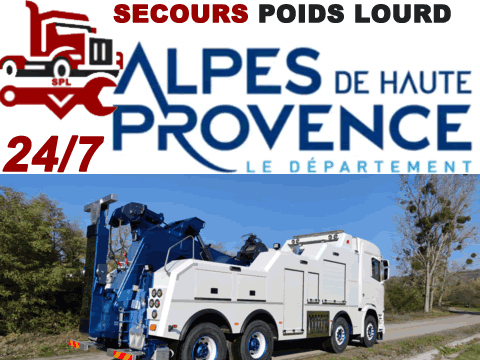 Dépannage poids lourd 24/7 Alpes-de-Haute-Provence (04)