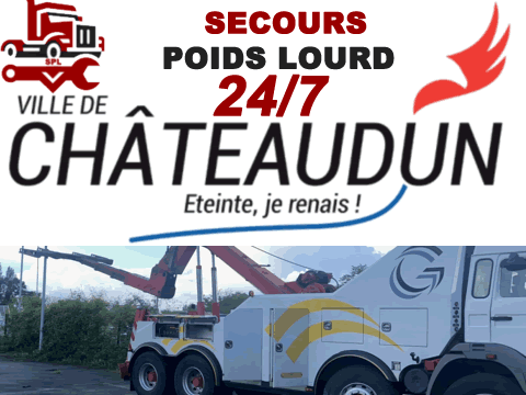 Dépannage poids lourd à Châteaudun (28200)