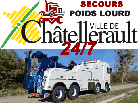 Dépannage poids lourds en urgence à Châtellerault (86100)