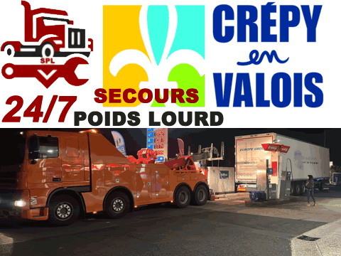 Dépannage poids lourd à Crépy-en-Valois (60800)