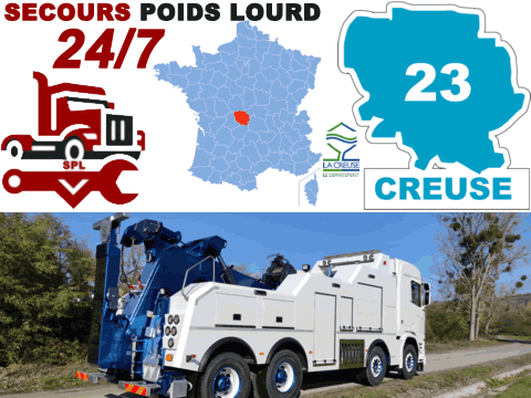 Dépannage poids lourd Creuse (23)