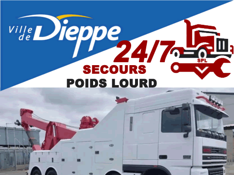 Dépannage poids lourd à Dieppe 24/7