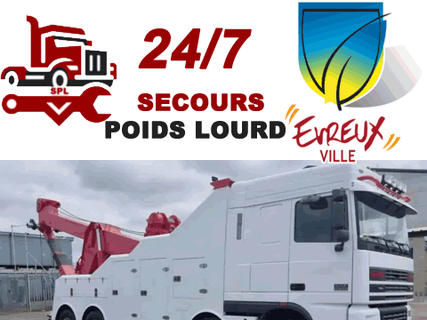 Dépannage poids lourd à Évreux (27000)