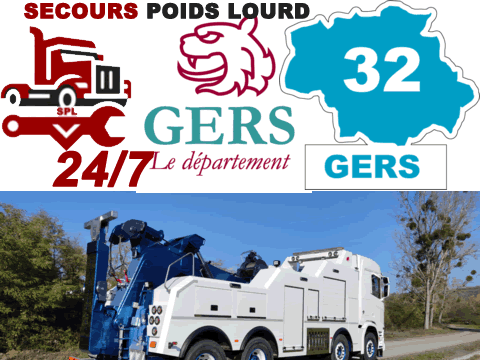 Dépannage poids lourd Gers (32)