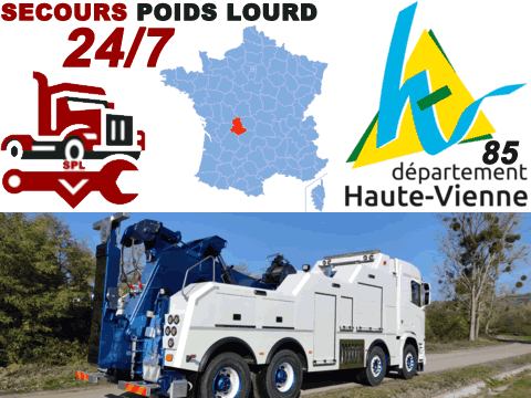 Dépannage poids lourd Haute-Vienne (87)