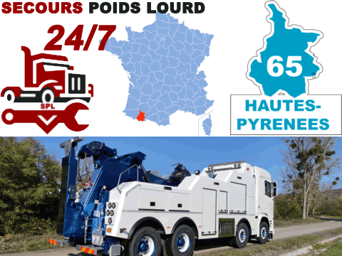 Dépannage poids lourd Hautes-Pyrénées (65)