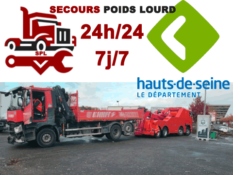 Dépannage poids lourd Hauts-de-Seine (92)