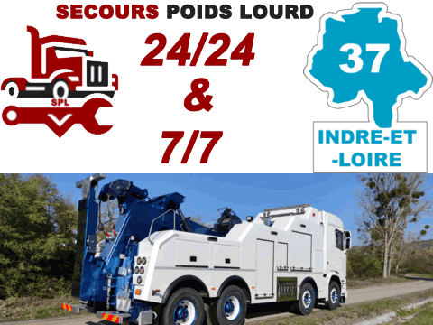 Dépannage poids lourd Indre-et-Loire (37)