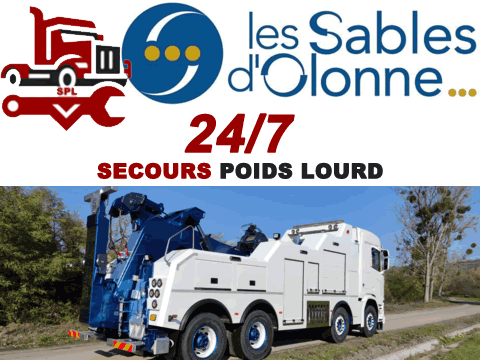 Dépannage poids lourd aux Sables-d'Olonne (85100)