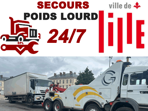 Dépannage poids lourd à Lille (59000)