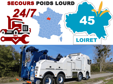 Dépannage poids lourd Loiret (45)