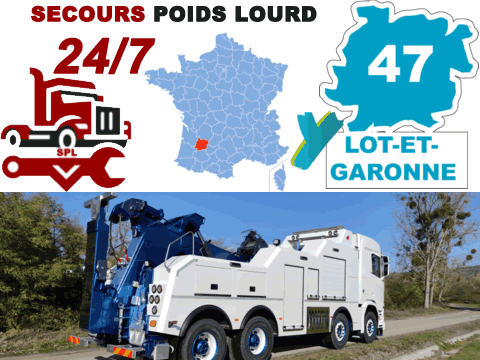 Dépannage poids lourd Lot-et-Garonne (47)