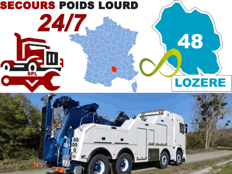 Dépannage poids lourd Lozère (48)