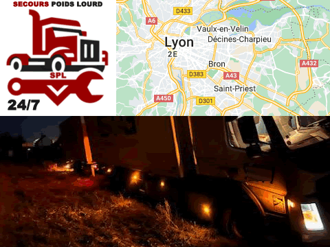 Dépannage poids lourd à Lyon (69000)