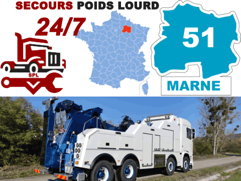 Dépannage poids lourd Marne (51)