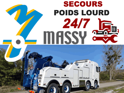 Dépannage poids lourd à Massy 24/7