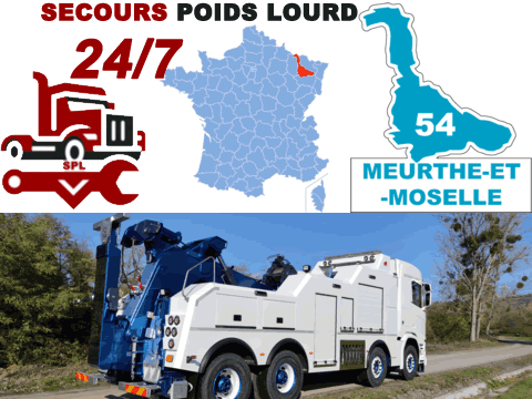 Dépannage poids lourd Meurthe-et-Moselle (54)