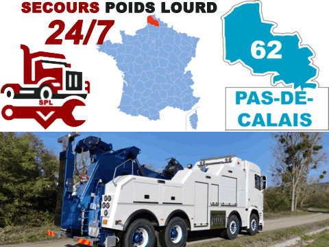 Dépannage poids lourd Pas-de-Calais (62)