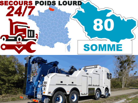 Dépannage poids lourd Somme (80)