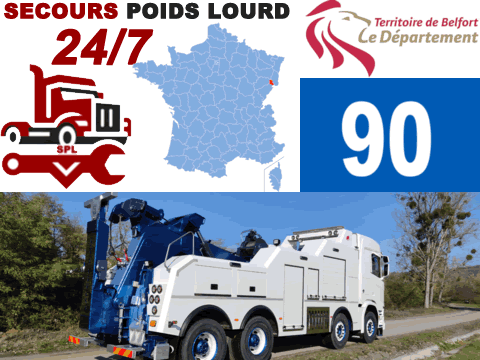 Dépannage poids lourd Territoire de Belfort (90)