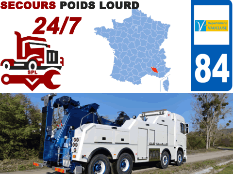 Dépannage poids lourd Vaucluse (84)